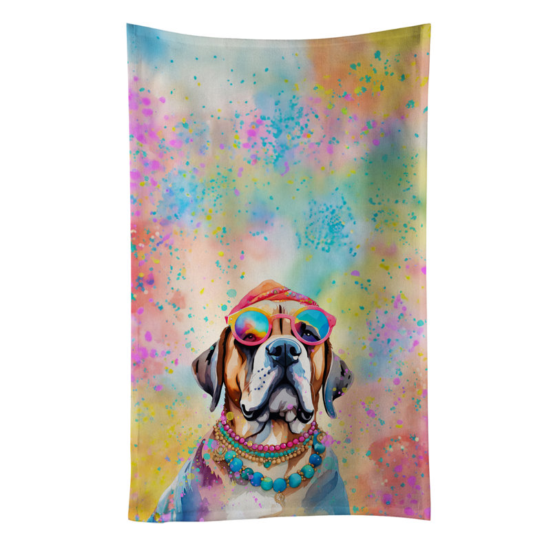Mastiff Hippie Dawg Kitchen Towel