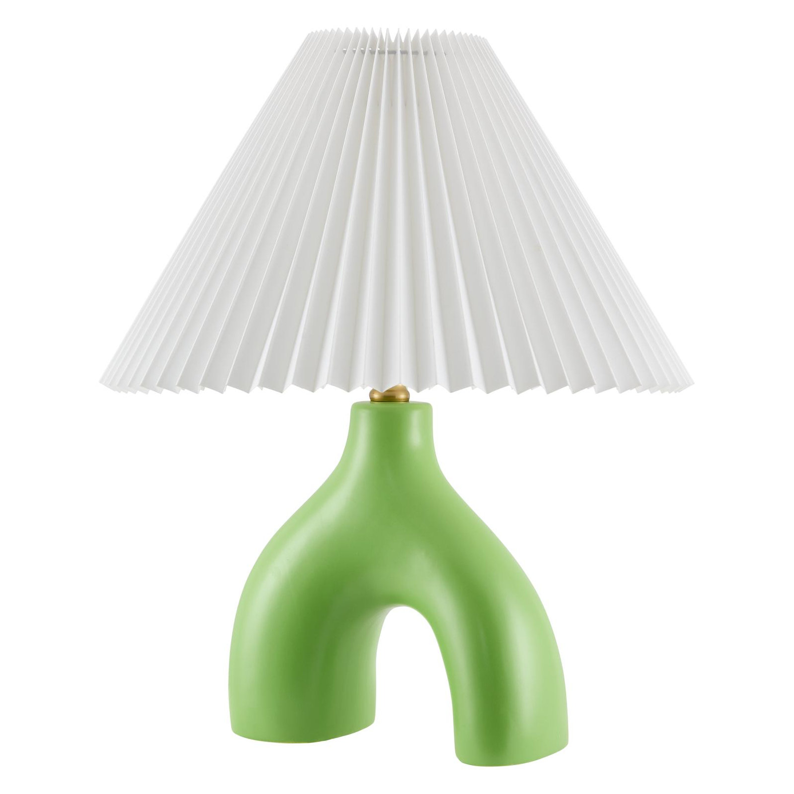 Celes Table Lamp, Grass Green, White