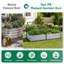Lit de jardin surélevé 4 x 2 x 2 pi avec mini serre Aoodor, ensemble de jardinière en PE avec fenêtres-120341762