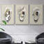 «Ocean Inkblot I», ensemble de 3 toiles encadrées-97711253-97711254