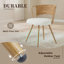 Chaises de salle à manger confortables, ensemble de style champêtre en rotin et métal pour la cuisine et la maison