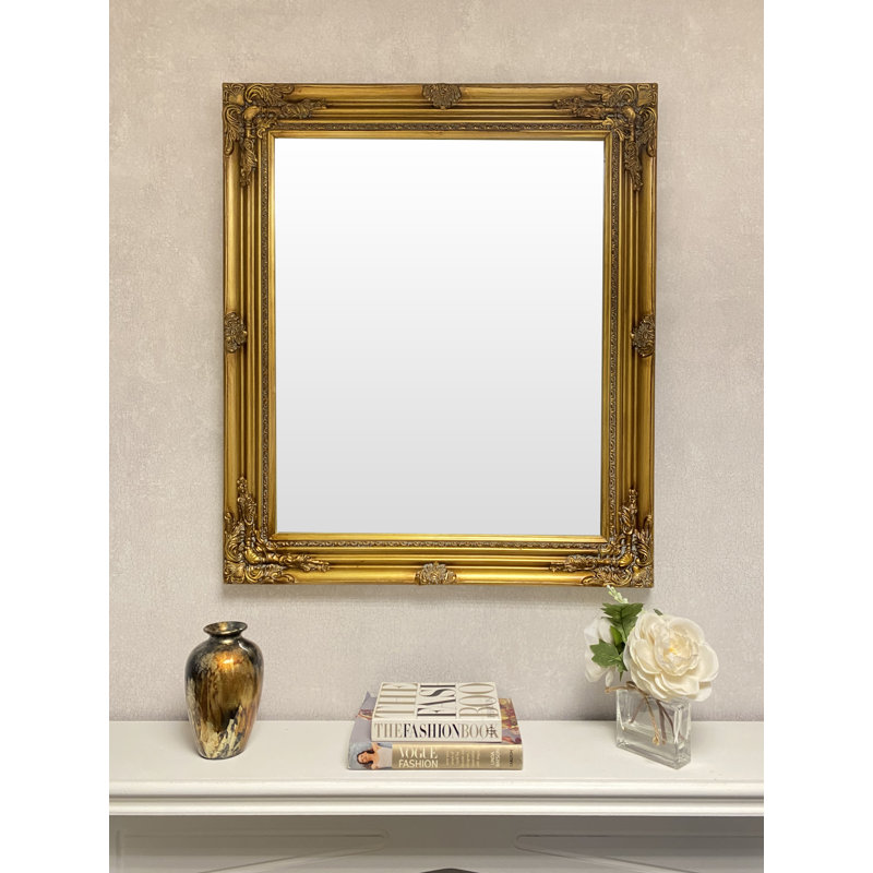 Meadowdale Solid Wood Framed Wall Mounted Accent Mirror, White