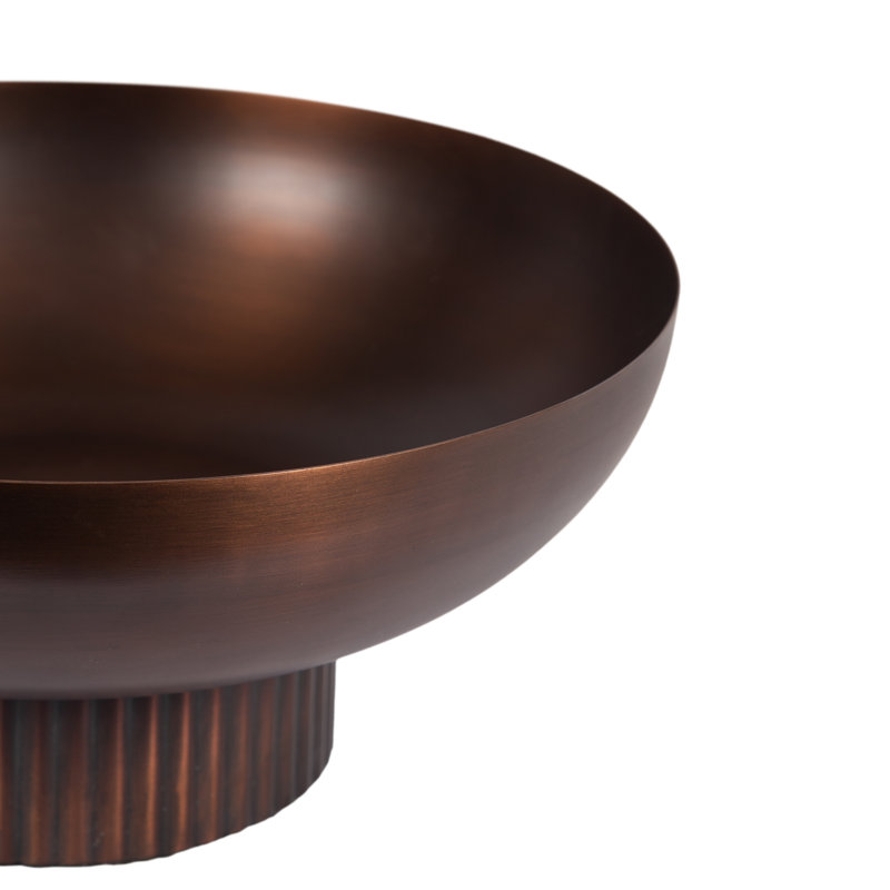 Bol rond en métal Sealy, Bronze