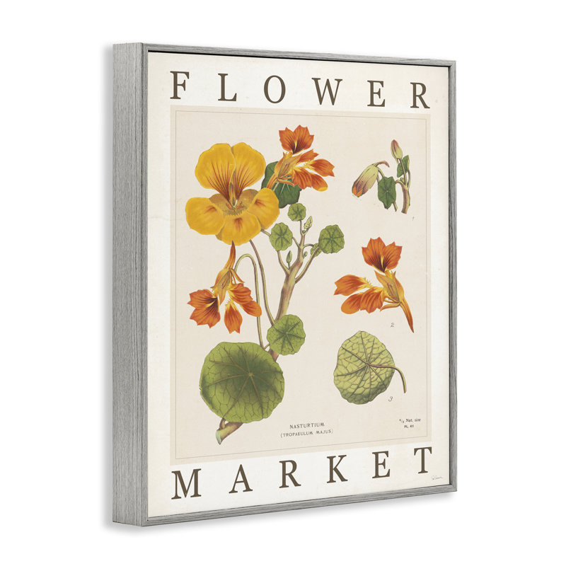 «Vintage Market Market Blossoms», estampe numérique, conception de Sue Schlabach, Estampe numérique Farmhouse, 20" H x 16" W