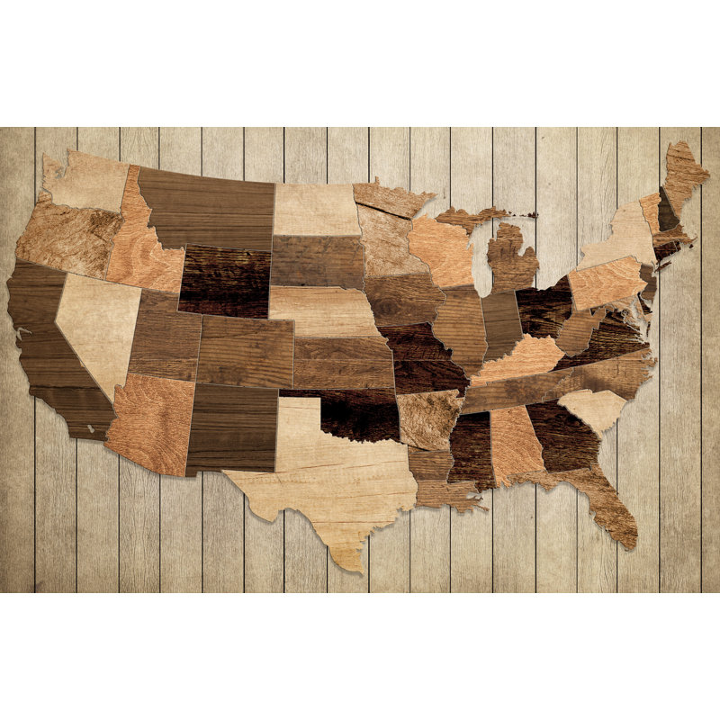 Murale united states of america, l 96 po x L 144 po