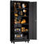 Armoire de rangement pour garage avec roulettes et serrure, armoire en métal robuste de 71 pouces