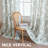 Sheer Linen Curtains Semi Sheer Curtains Draperies for Living Room/Bedroom Nostalgic Bamboo Joint Pattern Floral Printing Window Treatment Grommet 2 Panels-1958425767-1958425760