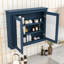 Armoire de salle de bain moderne à miroir - Conception murale avec rangement dissimulé-1823868072