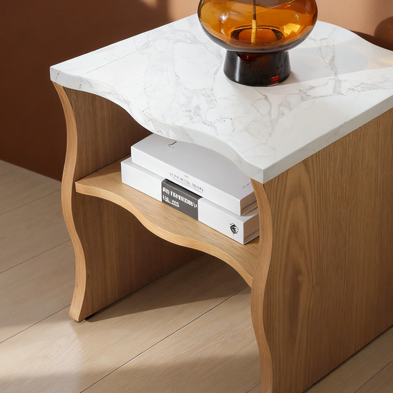 table d'angle, Bois