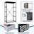 4 Drawer Dresser for Bedroom, Narrow Chest of Drawers, Wooden Top and Study Iron Frame 18"x37.5"-(WxH)