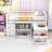Twin Wooden Loft Bed With Pull-Out Desk, Under-Bed Storage Cabinet, Side Shelf And Drawers-1486476308