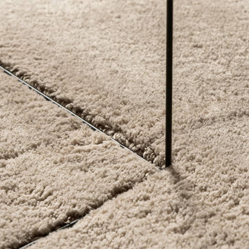 Rug "HUARTE" Short Pile Soft and Washable Sand, Round 200cm