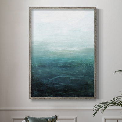 Drifting Sea II Framed Print - Solid Wood