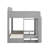 Twin +Twin Over Twin XL Triple Bunk Bed With Shelves And Hooks-627944025