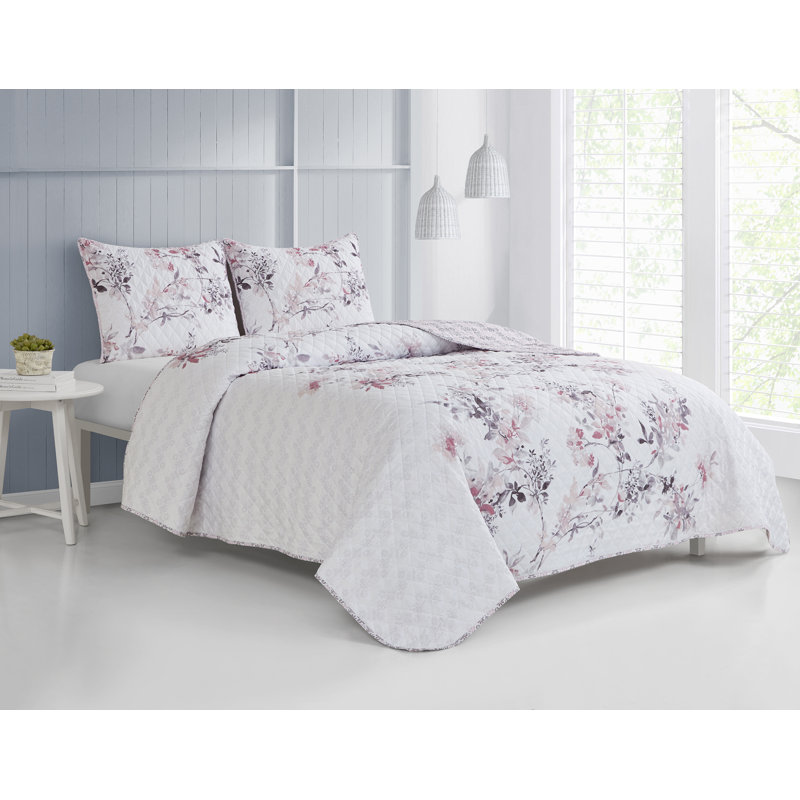 Foraker 3 Piece Reversible Quilt Set, Full/Double Quilt + 2 Standard Shams