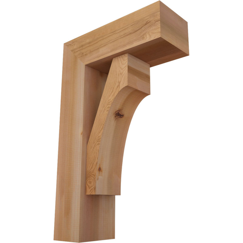 Support Westlake Block avec support décalé, 32 x 20, Cèdre rouge occidental de l 7 1/2 po (lisse)