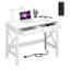 Bureau d'écriture avec tiroirs et station de charge l 39,4 po-424389126