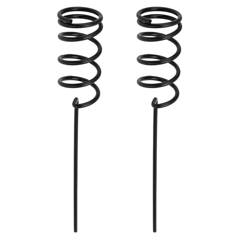 Support de canne à pêche en métal, Noir     , 2 paquets