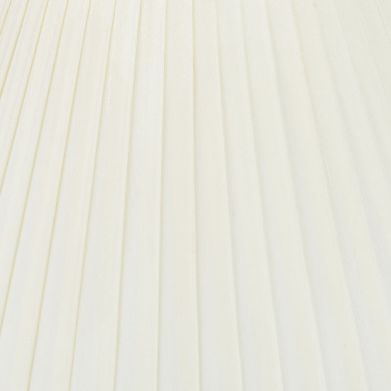 Silk Pleated Empire Shade, 23cm H x 40cm W x 40cm D, Almond