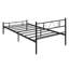 Classic Metal Bed Frame with Decorative Headboard & Footboard-1949914839-1949914834