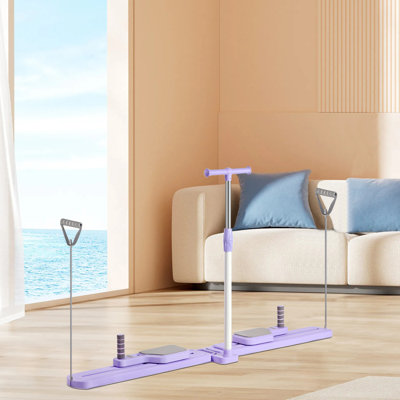 Planche d'exercice mauve pliable mauve, équipement de remise en forme divisé