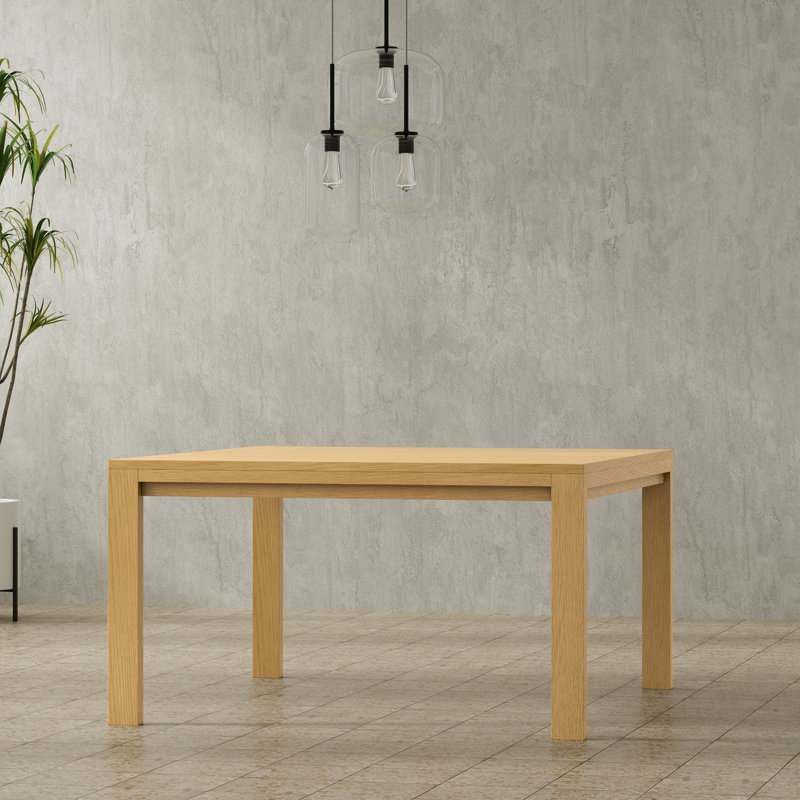 Wilson Square Oak Veneer Extendable Dining Table