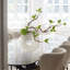 15" Artificial Tree With White Ceramic Base Vase Faux Plastic Plant Decor Art Indoor