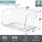 Sorbus 2 Pack Small Clear Open Front Stackable Kitchen and Fridge Storage Bins
