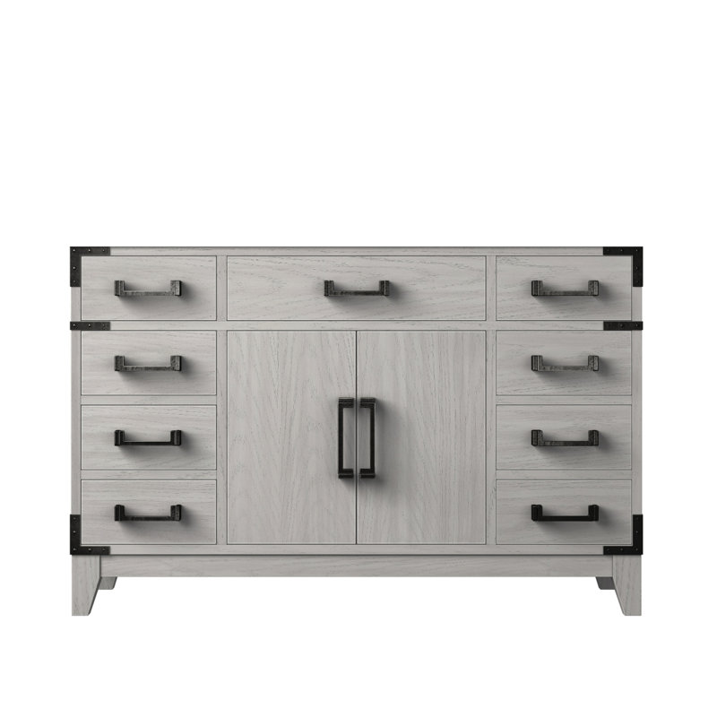 Meuble-lavabo simple en chêne blanc 48 po X P 22 po D, Chêne blanc