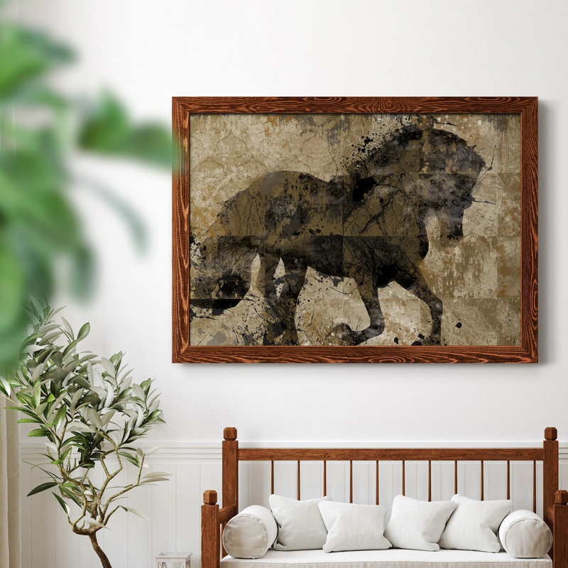 Midnight Stallion - cadre photo, impression sur toile, H 31,5 po x l 23,5 po x P 1,5 po, Érable