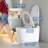 Smart Toilet - One Piece Bidet Tankless Toilets with Warm Water Sprayer and Dryer, Built-In Bidet Heated Seat, Foot Sensor Operation, Dual Auto Flush, and LED Display Night Light