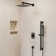 RainfallCascade 10" Pressure Balanced Slide Bar  Shower System with Rough-In Valve