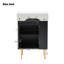 Meuble-lavabo 21,6 po, armoire combinée, meuble de rangement pour salle de bain, lavabo simple en céramique, rangement à gauche-1215150092-1215150081