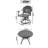 3-Piece All-Weather Cast Aluminum Dining Set-1937322522-1937322524