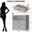 Table de chevet 31,5 "avec tiroir et tablette - table de chevet moderne-919951817