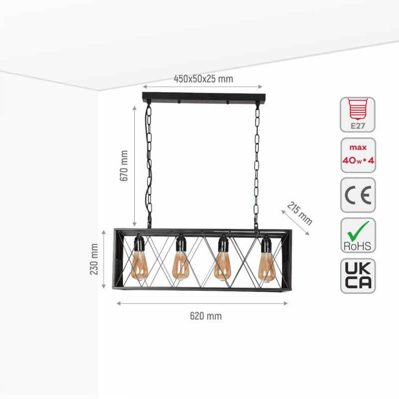 Castres 4 - Light Chandelier