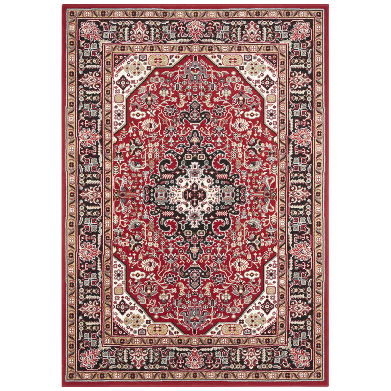 Skazar Isfahan Tufted Red Rug, Rectangle 200cm x 290cm