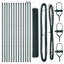 Vidaxl Fence With Posts PVC-Coated Steel-116798006-116798007