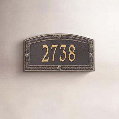 1-Line Wall Address Plaque