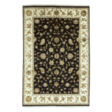 Hand Woven Silk and Wool Oriental Area Rug