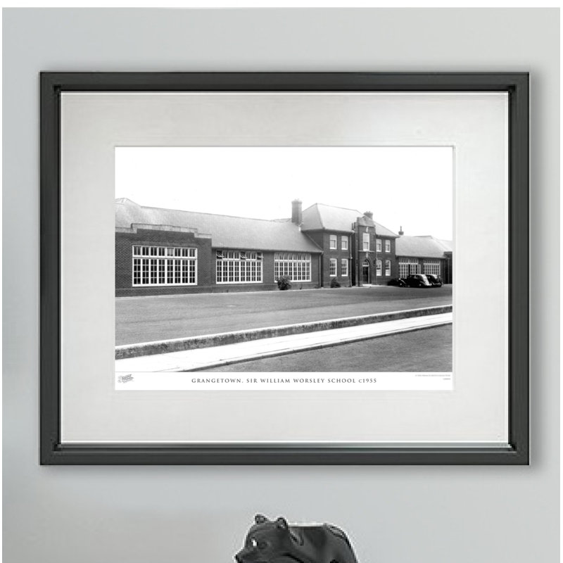 Grangetown, Sir William Worsley School C1955 - Single Picture Frame Print, 40cm H x 50cm W x 2.3cm D