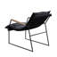 Chaise luge rembourrée en cuir - couleur pour le salon avec structure en métal robuste Design élégant espace principal