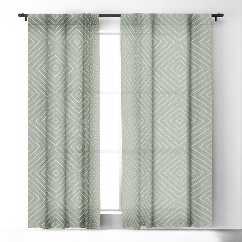 Blackout Curtain Pair, 50" W x 84" L, Sage