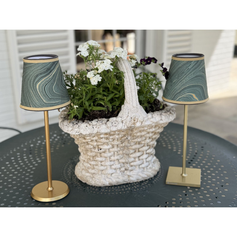Marble Series Empire Lamp Shade, Teal