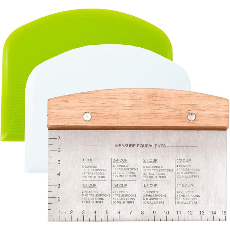Premium Stainless Steel Dough Cutter & Scraper