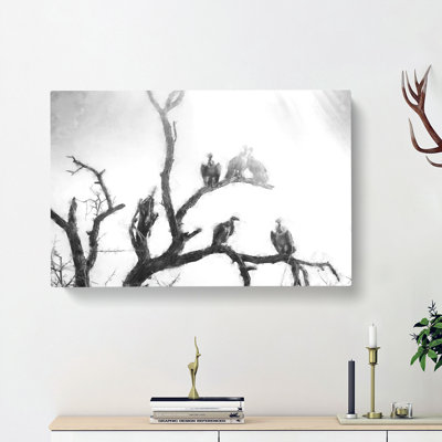 Vultures on a Tree - Wrapped Canvas