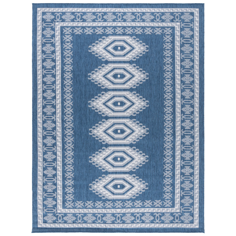 Marneshia Performance Machine Washable Southwestern Indoor/Outdoor Area Rug, Rectangle 8' x 10'