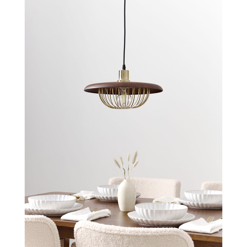 TORDILLO 1 - Light Brushed Gold Novelty Pendant