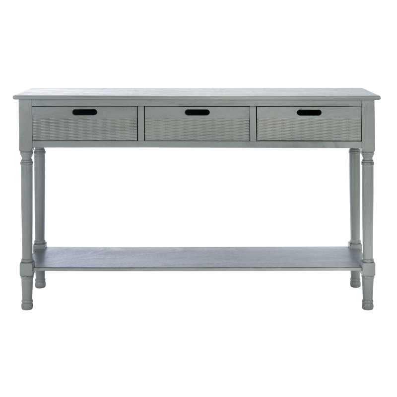 Dupuis Console Table, Distressed Gray, 30" H x 47" W x 13" D