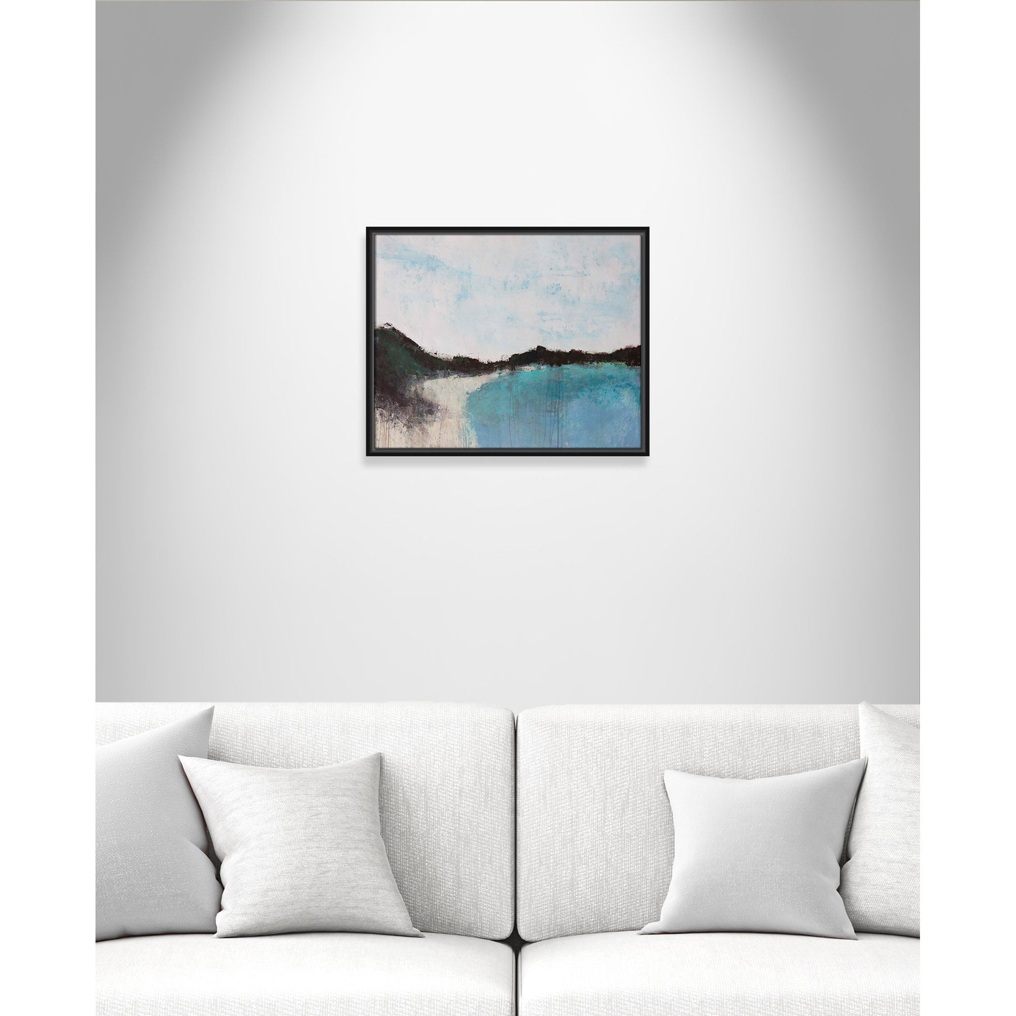 Mountainside Lakeview III by Filippo Ioco, Black Framed, 17.5'' H x 21.5'' W x 2'' D